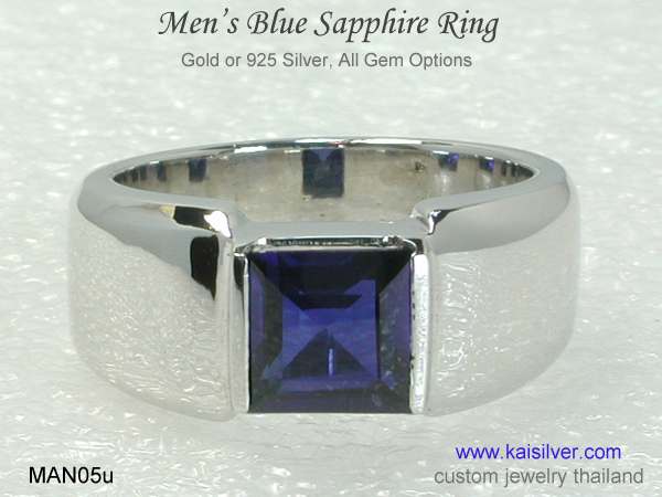 sapphire wedding ring for men