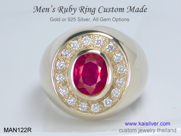 men's ruby ring