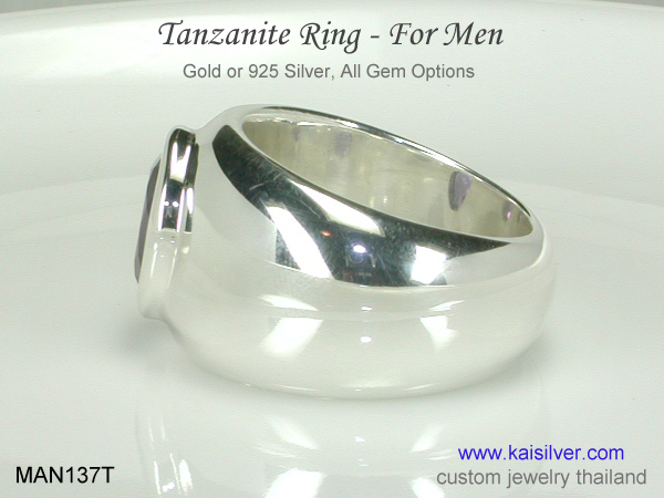 tanzanite ring for men