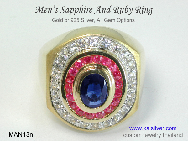 mens sapphire  rings 